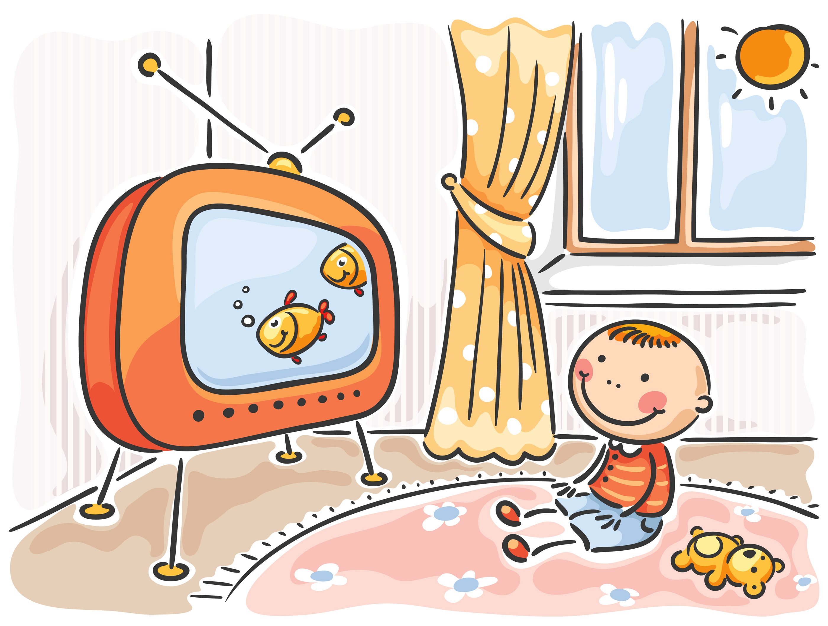 Kids Watch Tv Clipart   All The Gallery You Need