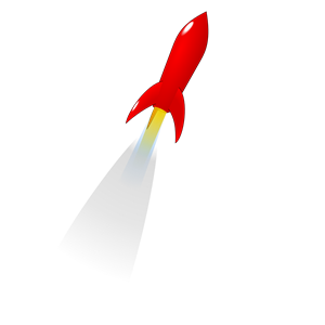 Launching Red Rocket Clipart Cliparts Of Launching Red Rocket Free