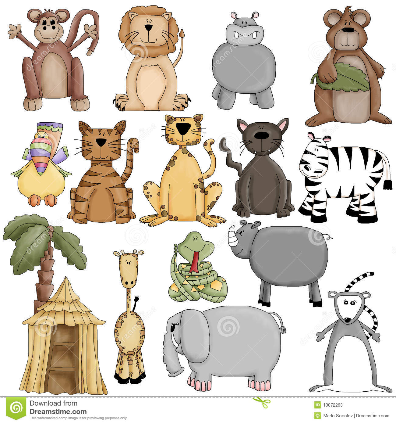 More Similar Stock Images Of   Zoo Animals Clipart Graphics