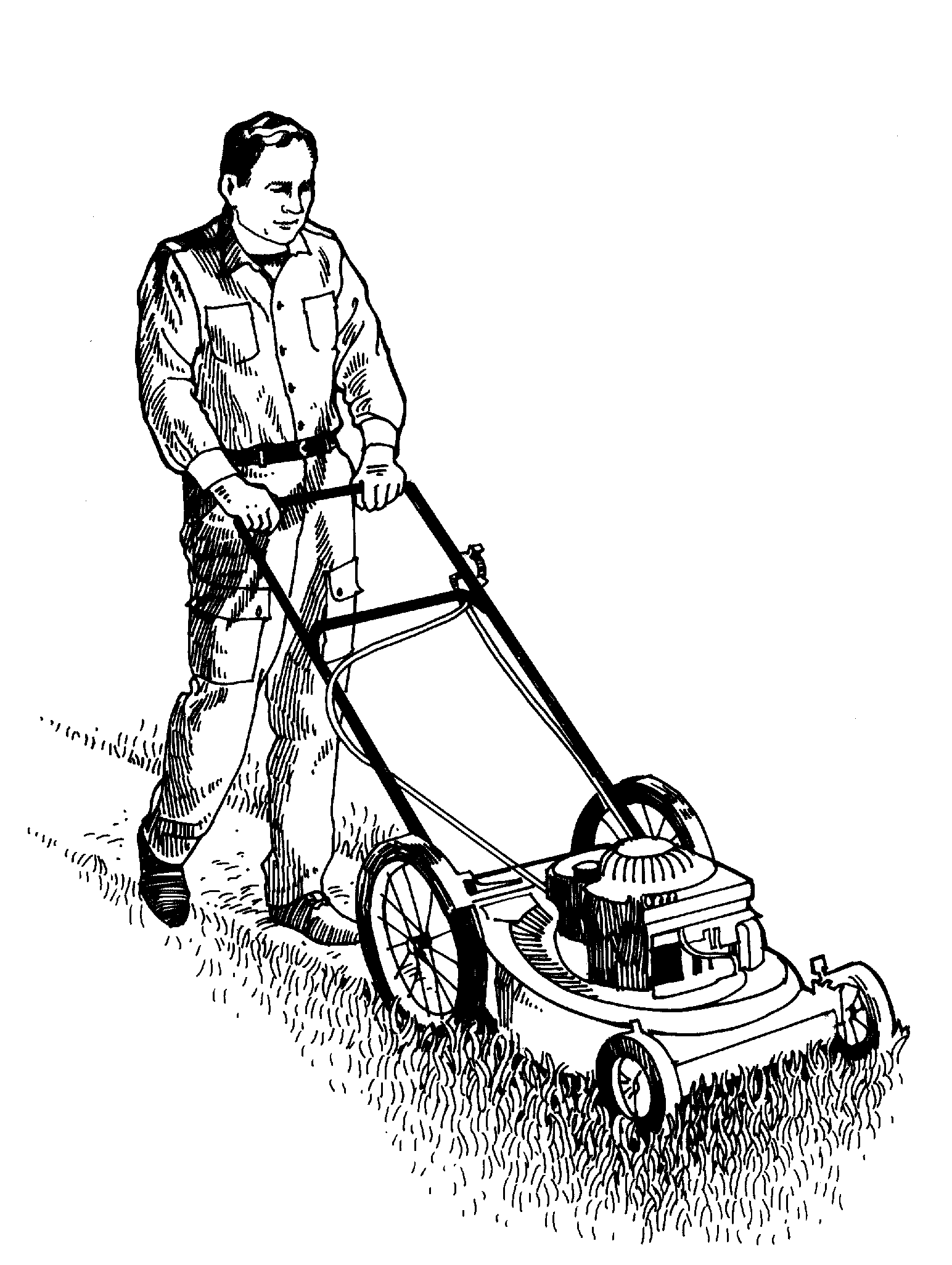 Mowing Lawn Clip Art   Lawn Mowers