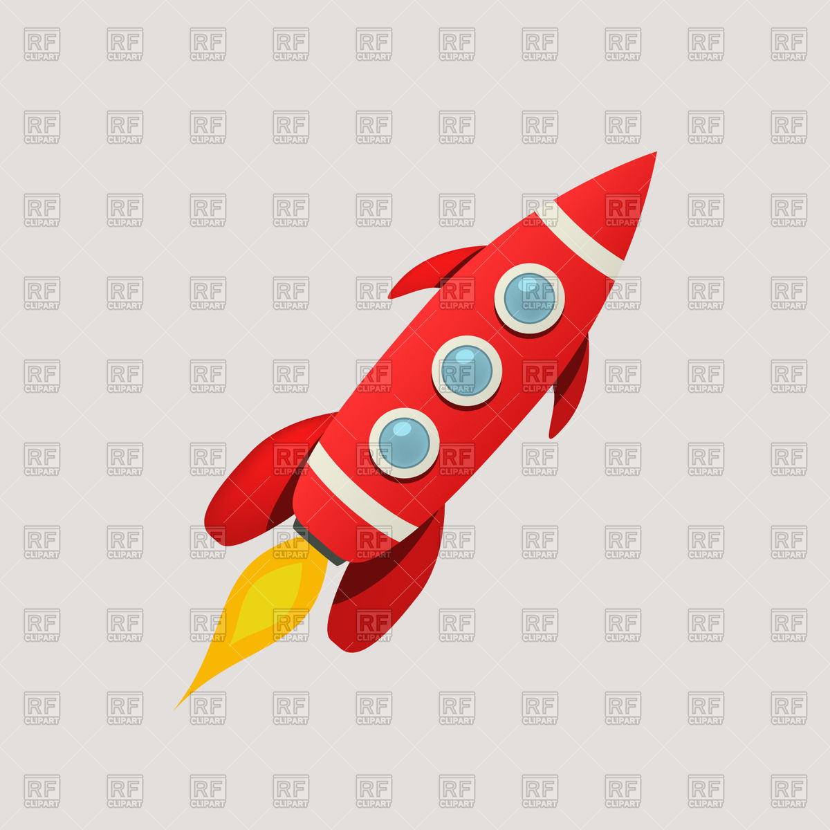 Red Space Rocket 63035 Transportation Download Free Vector Clipart