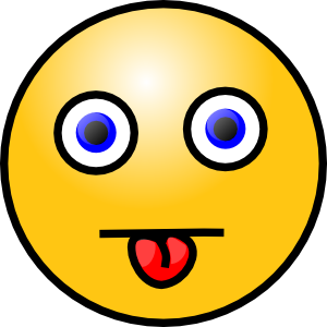 Smiley With Tongue Out Clip Art At Clker Com   Vector Clip Art Online    