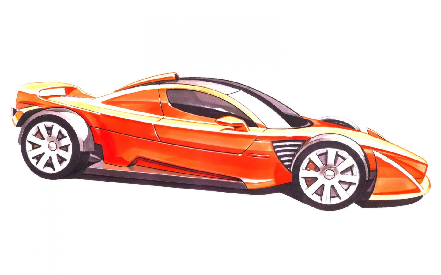 Supercars Limited Misc Cars Clipart Drawed Orange Sports Cars