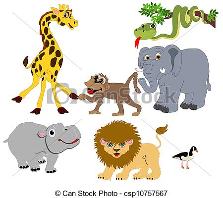 Wild Animal Clip Art Wild Animals Illustrations