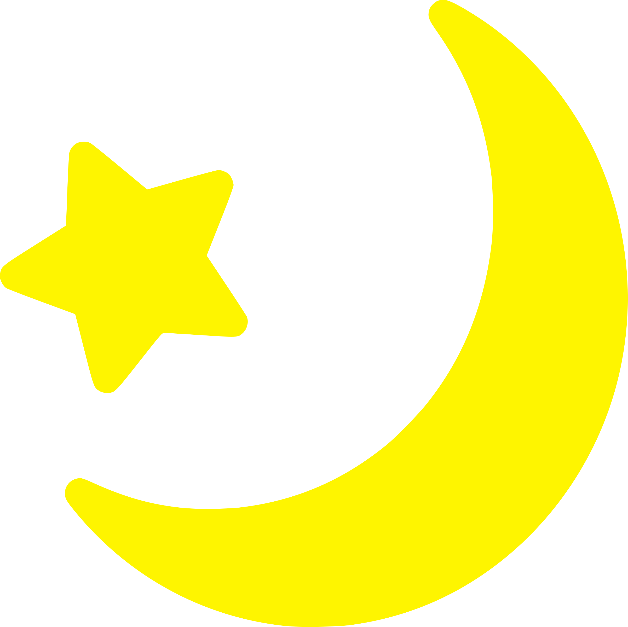 Yellow Moon And Star Icon By Phidari