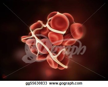 3d Rendered Close Up Of A Blood Clot  Stock Clipart Gg55630833