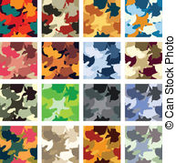 Camouflage Pattern   Abstract Camouflage Vector Seamless