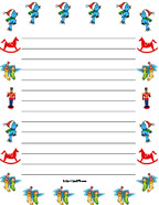 Christmas Bordered Paper   New Calendar Template Site