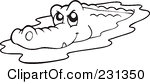 Crocodile Drawing Outline   Clipart Panda   Free Clipart Images
