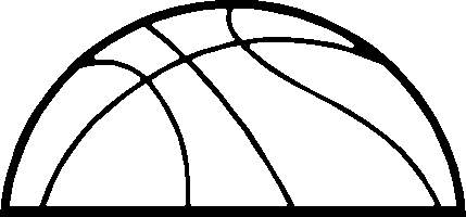 Half Basketball Outline Free Cliparts That You Can Download To You