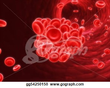 Illustration Of An Artery With Blood Clot  Stock Clipart Gg54250150