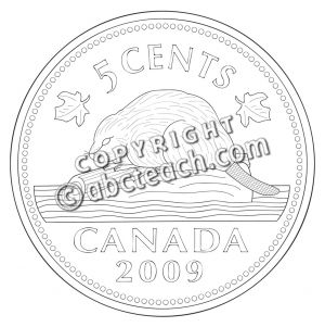 Nickel Clipart For Teachers Clip Art  Canadian Money 