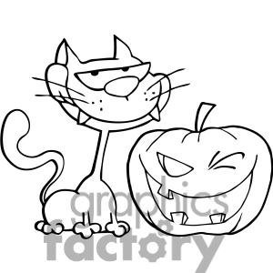  Pumpkin Clipart Black And White 1376925 2392 Black Cat And Halloween    