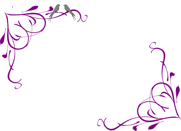 Purple Flower Border Clip Art   Clipart Panda   Free Clipart Images