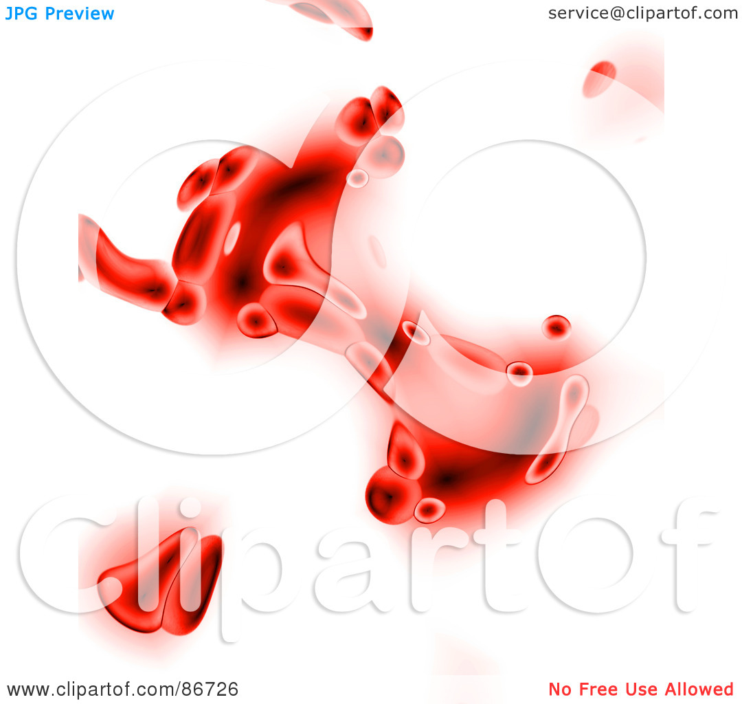 Royalty Free  Rf  Clipart Illustration Of A Clot Of Red Blood Cells