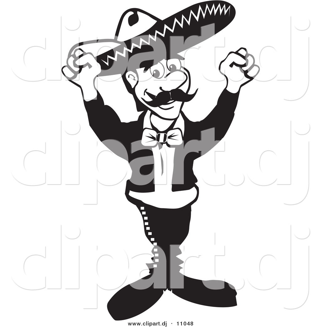     Sombrero While Dancing   Black And White Version By David Rey    11048