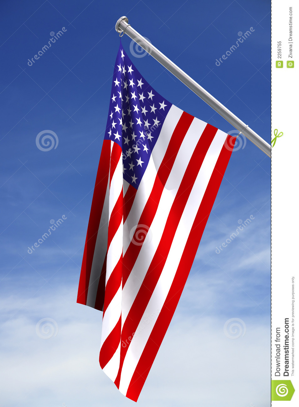 American Flag Royalty Free Stock Photo   Image  2259755