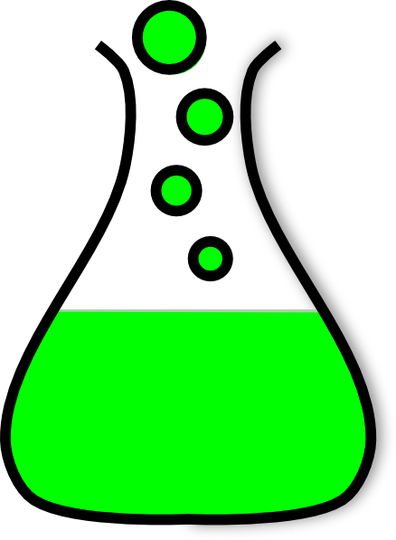 Beaker Green Bubble Prezi Clip Art At Clker Com   Vector Clip Art