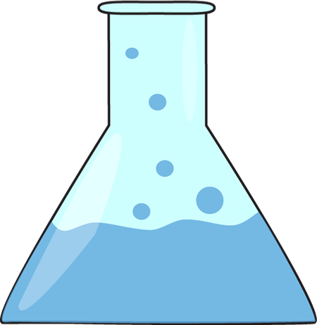 Blue Science Beaker Clip Art Image   Science Beaker Filled With A Blue    