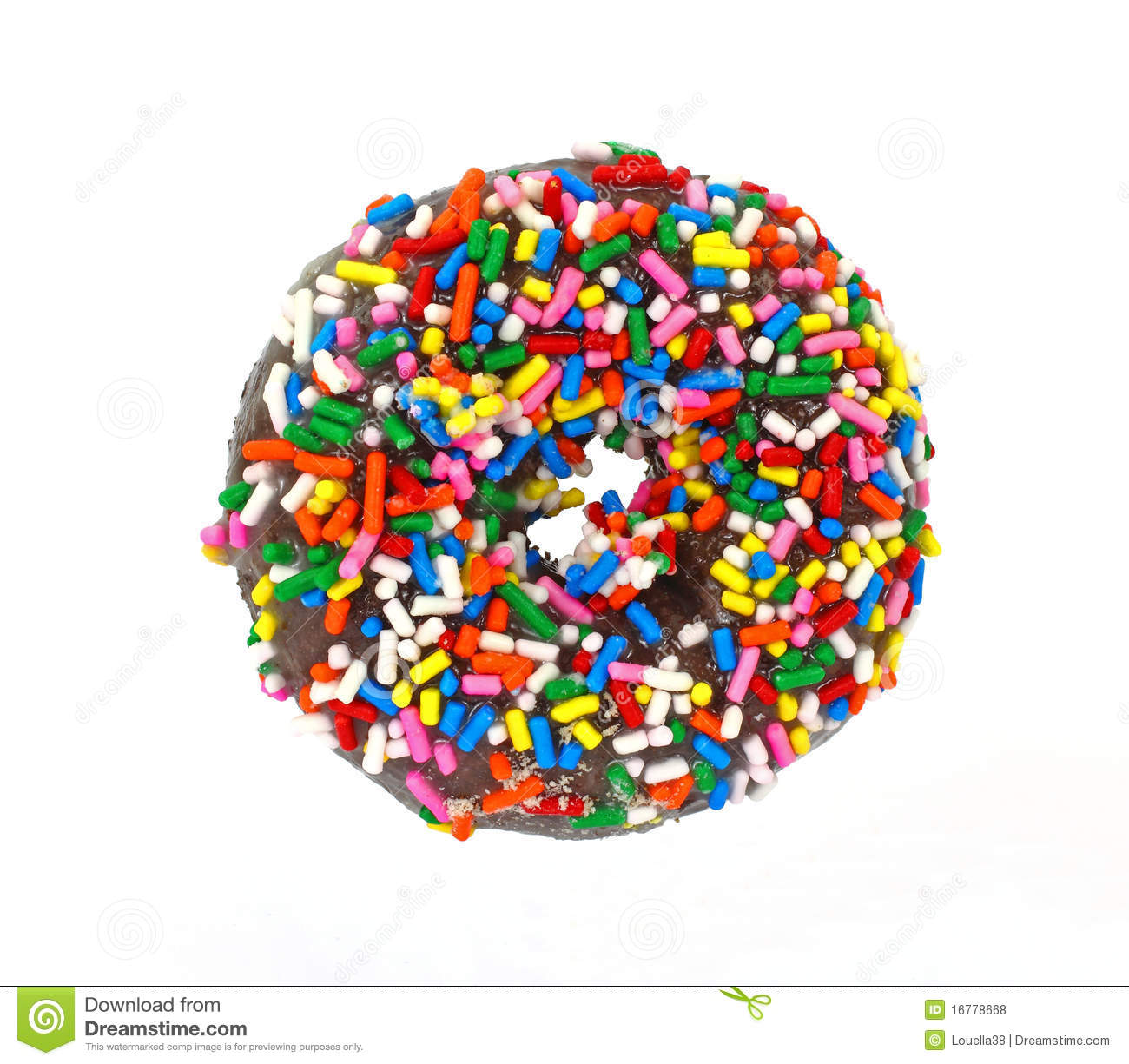 Donuts With Sprinkles Clipart Chocolate Donut With Sprinkles