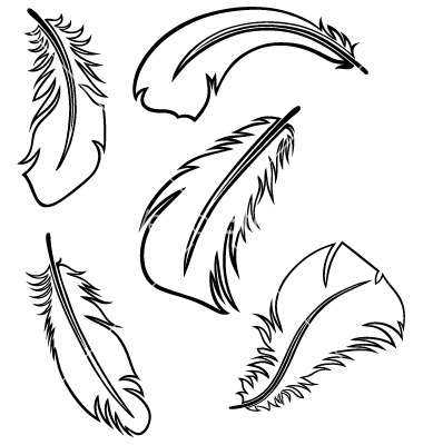 Feather Outline Clip Art Description  Artist  Feathers