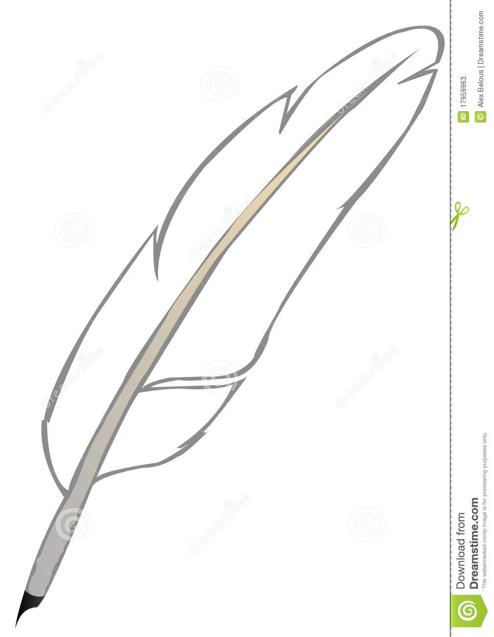 Feather Outline Clipart Download This Feather