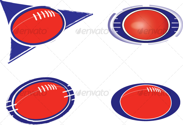 Football And Sports Icons   Decorative Vectors