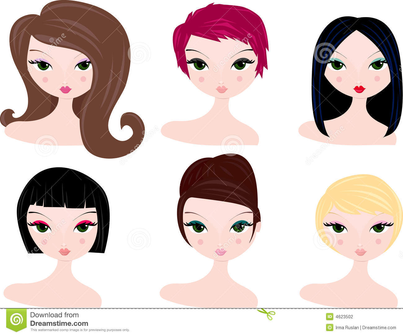 Hairstyles Clip Art Hairstyles Women 4623502 Jpg
