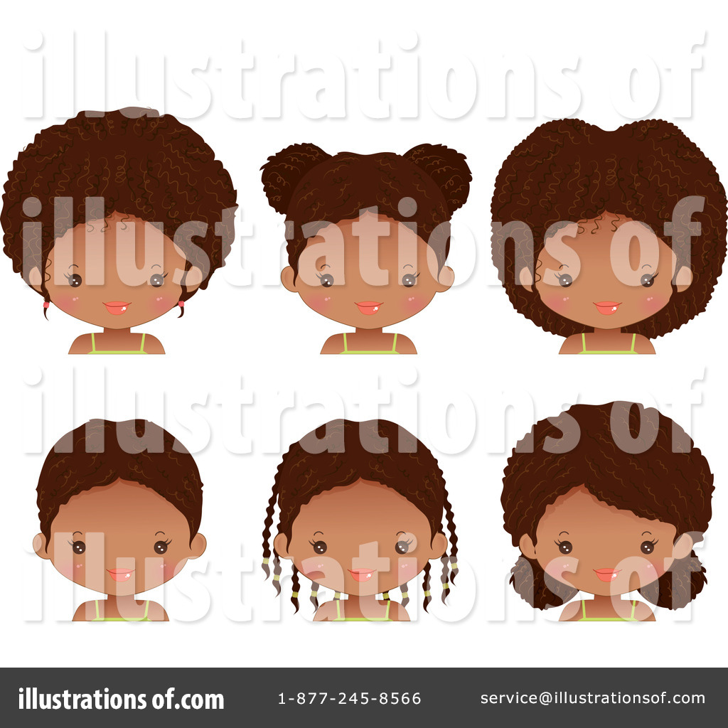 Hairstyles Clipart  1083445 By Melisende Vector   Royalty Free  Rf
