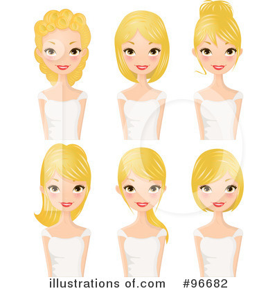 Hairstyles Clipart  96682   Illustration By Melisende Vector