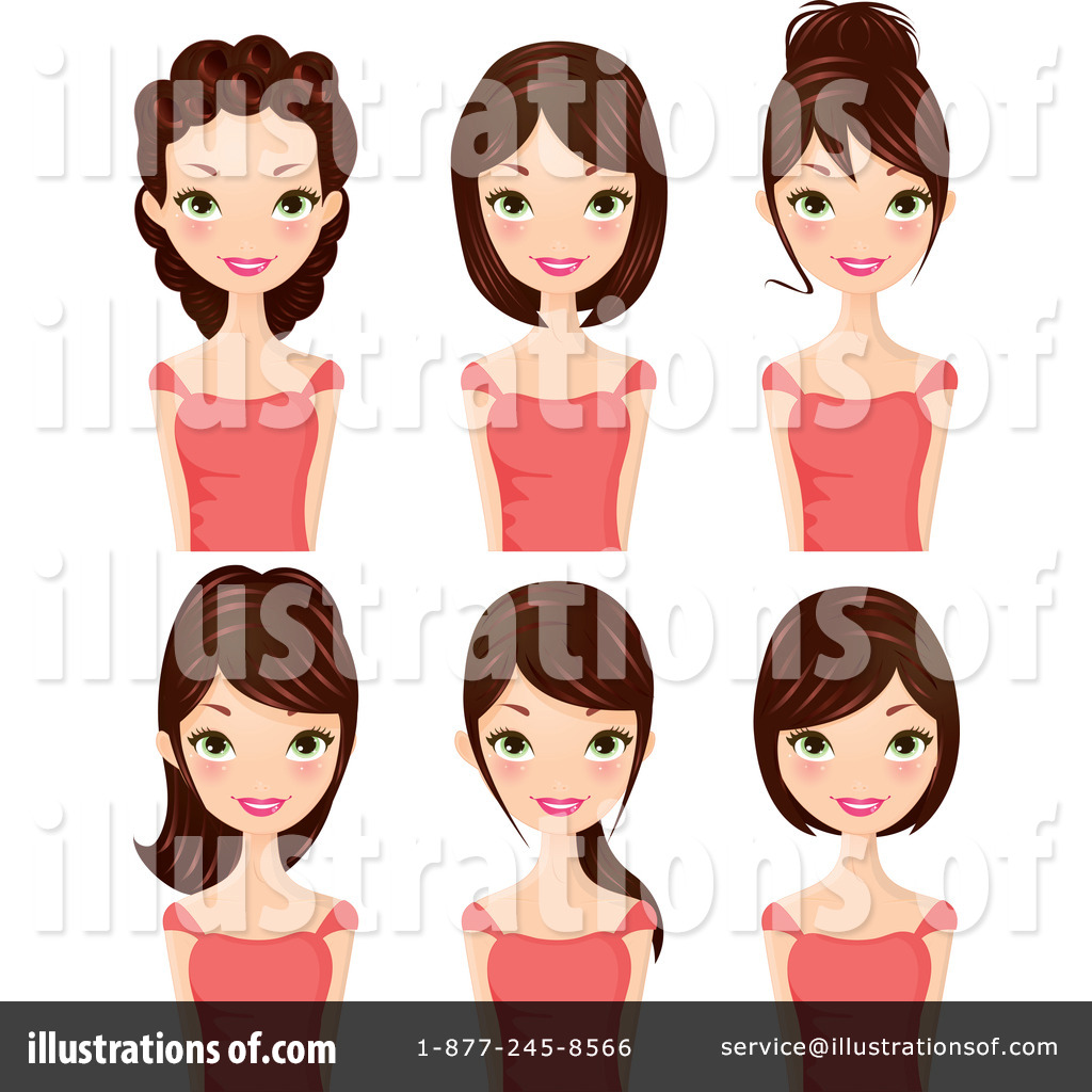 Hairstyles Clipart  96683   Illustration By Melisende Vector
