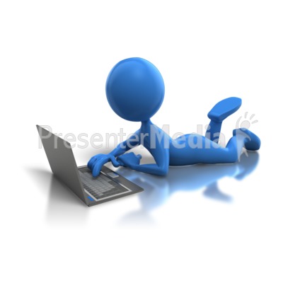 Laying Low With Laptop   Education And School   Great Clipart For    