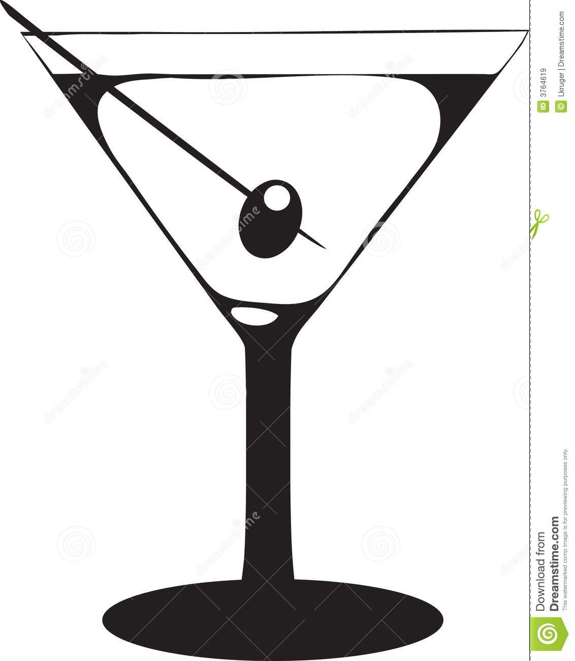 Martini Glass With Olive Royalty Free Stock Images   Image  3764619