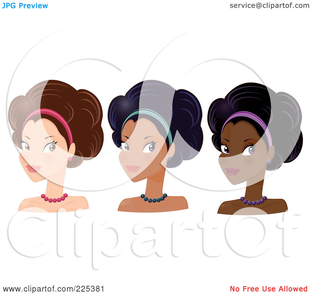 Of Pretty Women With Headbands And Afro Hair Styles 1024225381