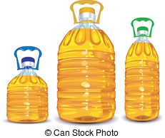Oil Bottles   Three Oil Bottles Different Size With Handle
