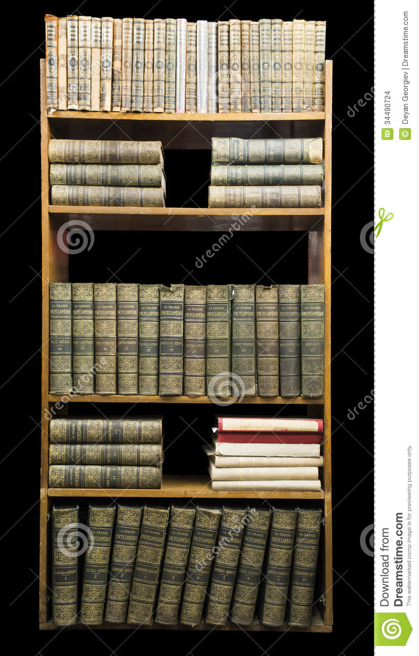Old Books On Shelf Stock Images   Image  34490724