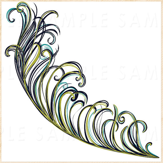 Peacock Feather Clip Art
