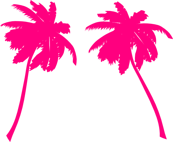 Pink Palm Trees Clip Art At Clker Com   Vector Clip Art Online