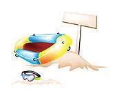 Pool Raft Clipart And Illustrations
