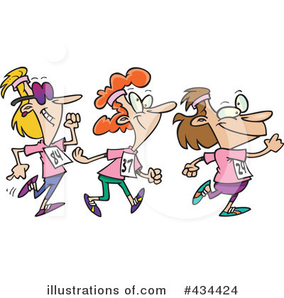Walking Clipart  434424 By Ron Leishman   Royalty Free  Rf  Stock