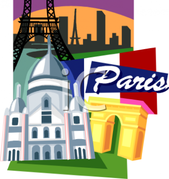 0904 2713 4061 Tourism Paris France Travel Poster Clipart Image Jpg