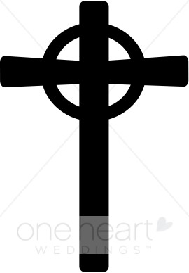 Black Celtic Cross Symbol   Cross Wedding Clipart