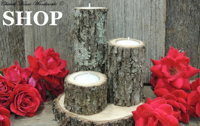 Blog  Rustic Tree Branch Wood Candle Holders  Rustic Wedding Supplies