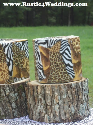 Church House Collection Blog  Rustic Safari Wedding Candle Stands And