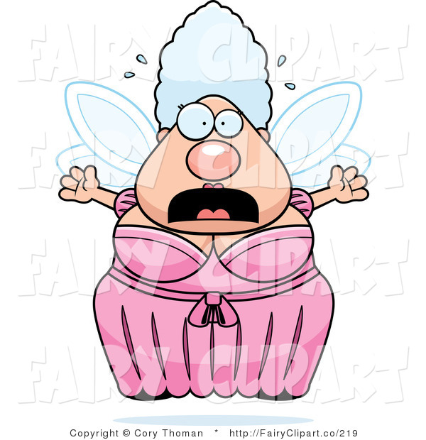 Clip Art Of A Chubby Fairy Godmother Stressed Out By Cory Thoman