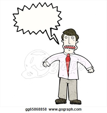 Clipart Cartoon Stressed Out Businessman Stock Illustration Clipart