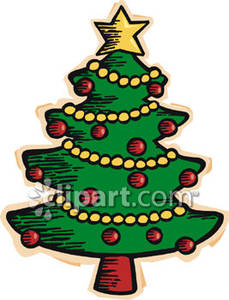 Cute Christmas Tree Clipart Cute Christmas Tree   Royalty