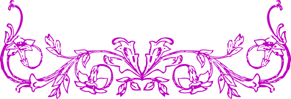 Flower Border Scrolly Clip Art At Clker Com   Vector Clip Art Online