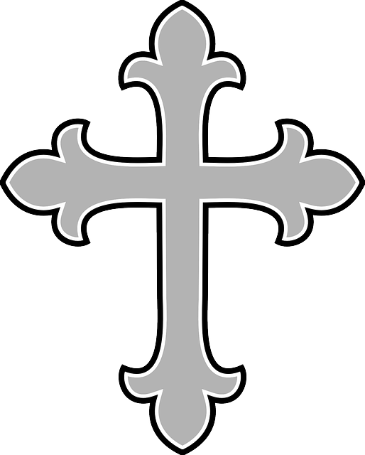 Gray Symbol Cross Christian Religion Shape Faith   Public Domain