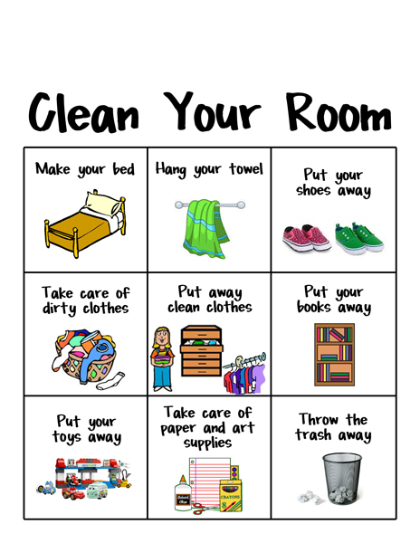 Keep Your Room Clean Clipart   Search Results   Hometiful